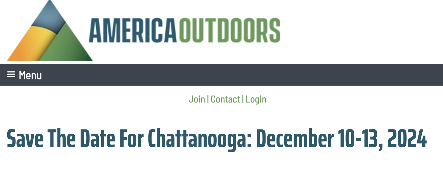 America Outdoors Conference and Expo: Chattanooga